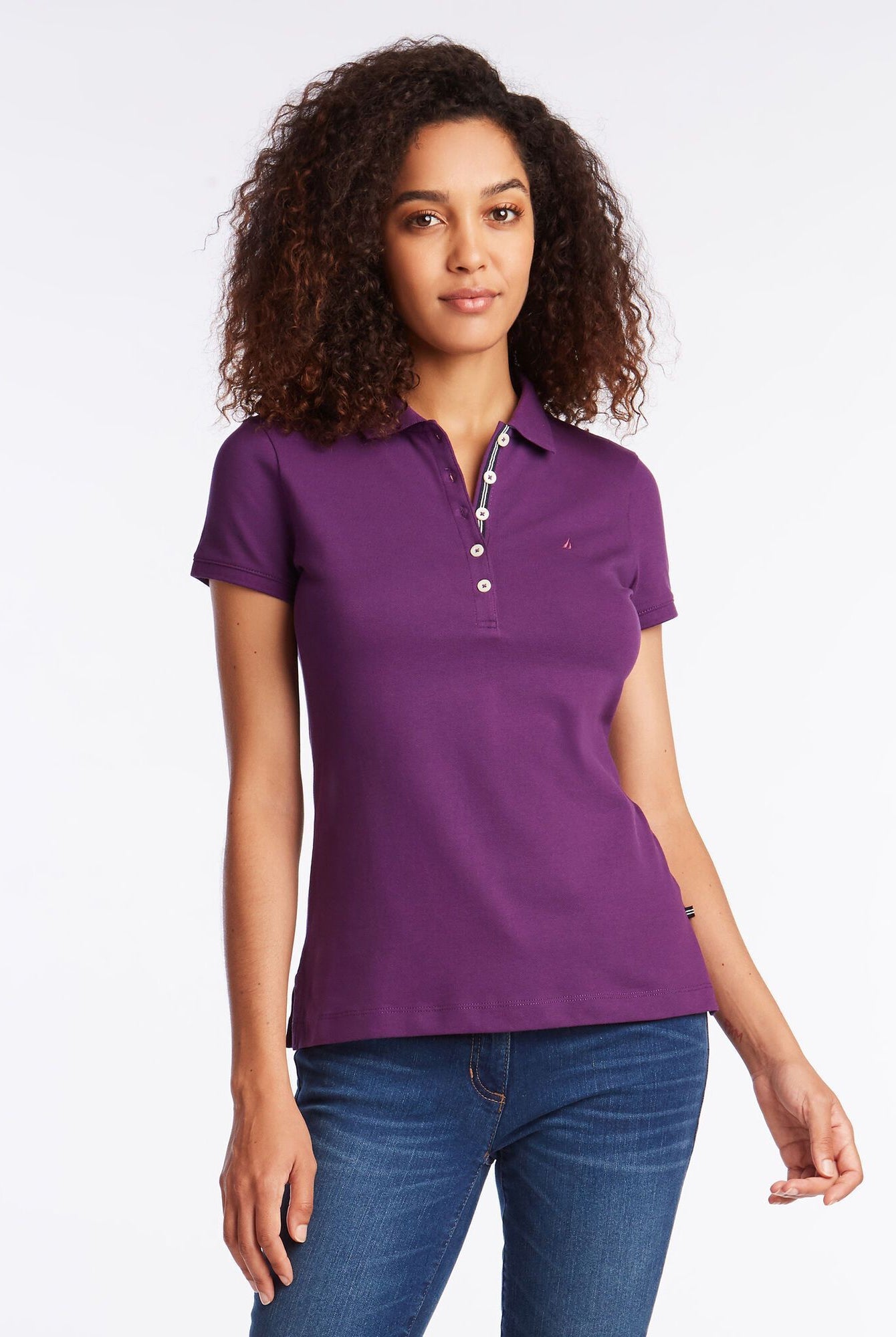 POLO DE DAMA - S / MORADO - POLO DE DAMA