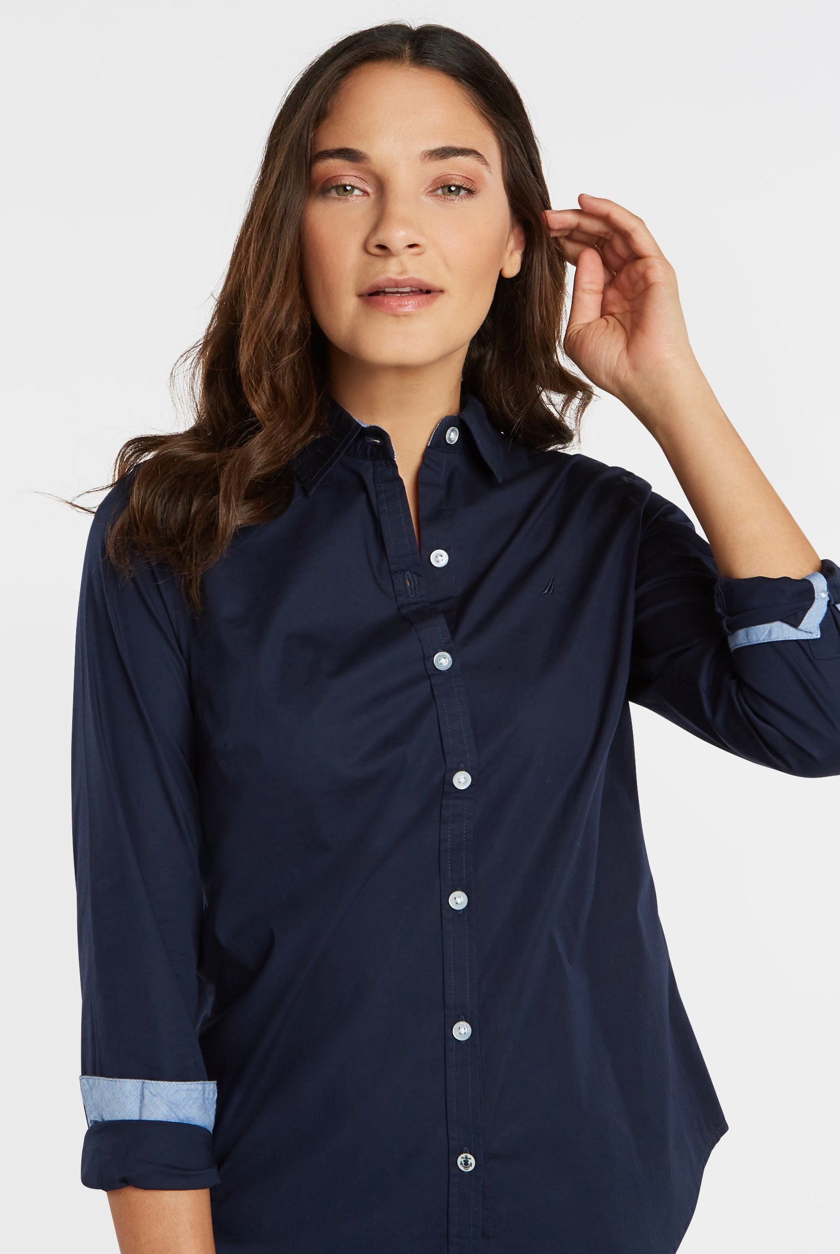 CAMISA MANGA LARGA DAMA - CAMISA MANGA LARGA DAMA