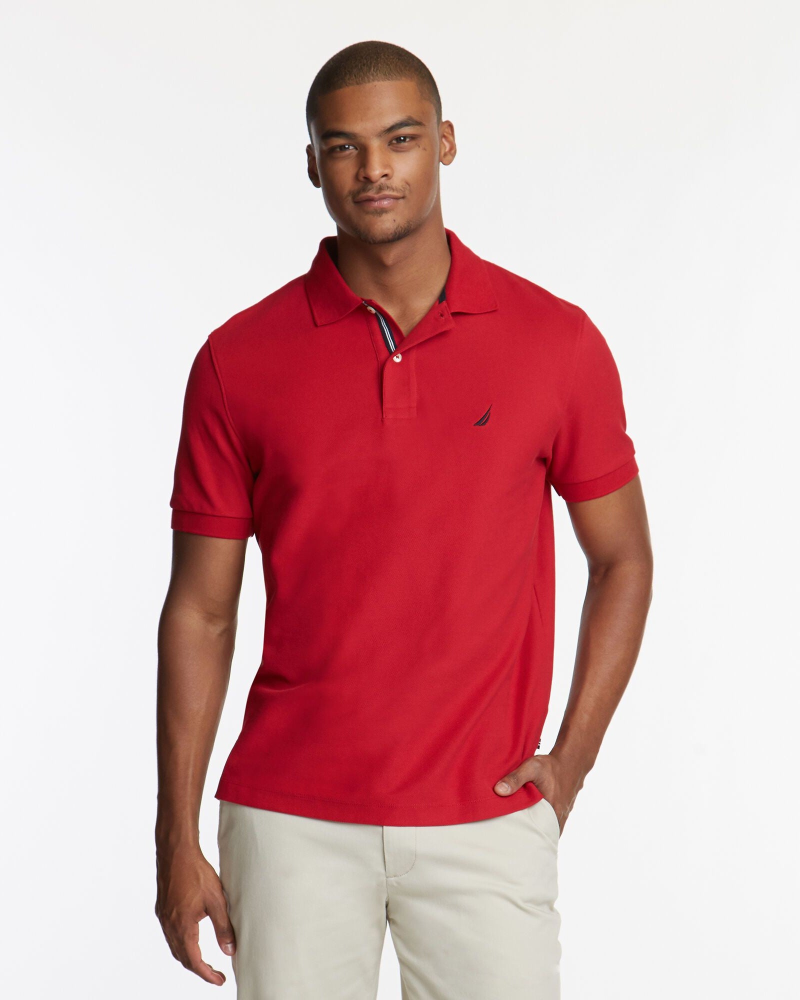 POLO DE HOMBRE CLASSIC FIT - S / ROJO - POLO DE HOMBRE