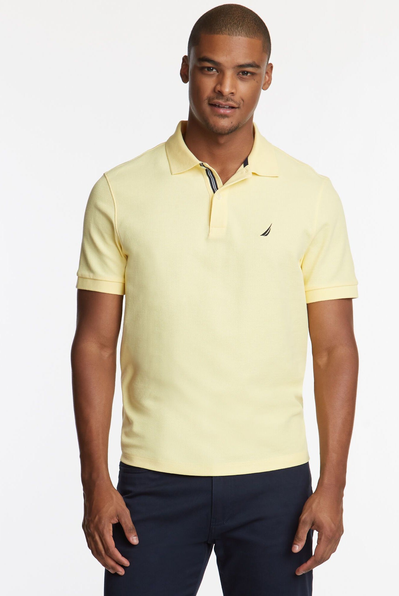 POLO DE HOMBRE CLASSIC FIT - S / AMARILLO - POLO DE HOMBRE