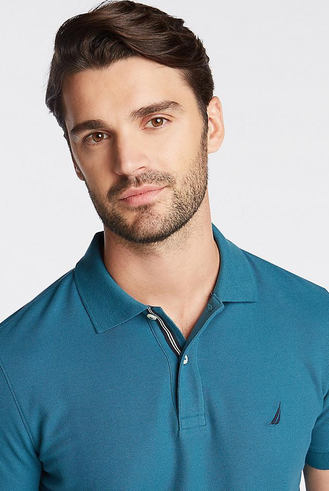 POLO PIQUE SLIM FIT - S / MORADO CLARO - POLO DE HOMBRE