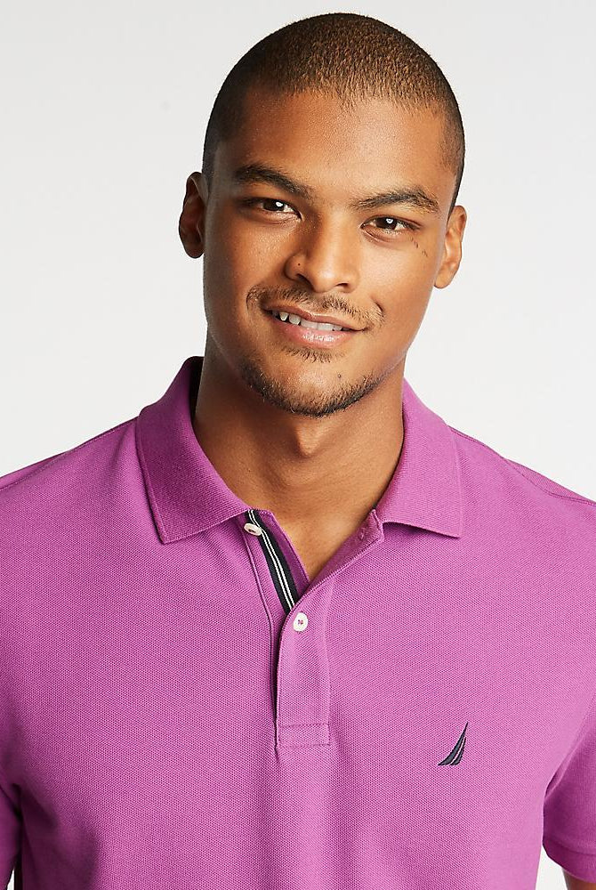 POLO PIQUE SLIM FIT - S / AZUL VERDOSO - POLO DE HOMBRE