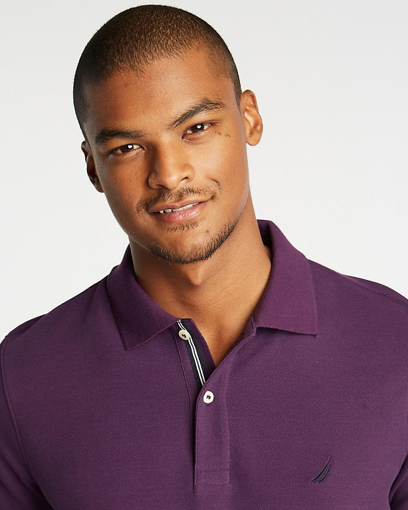 POLO PIQUE SLIM FIT - S / AZUL - POLO DE HOMBRE