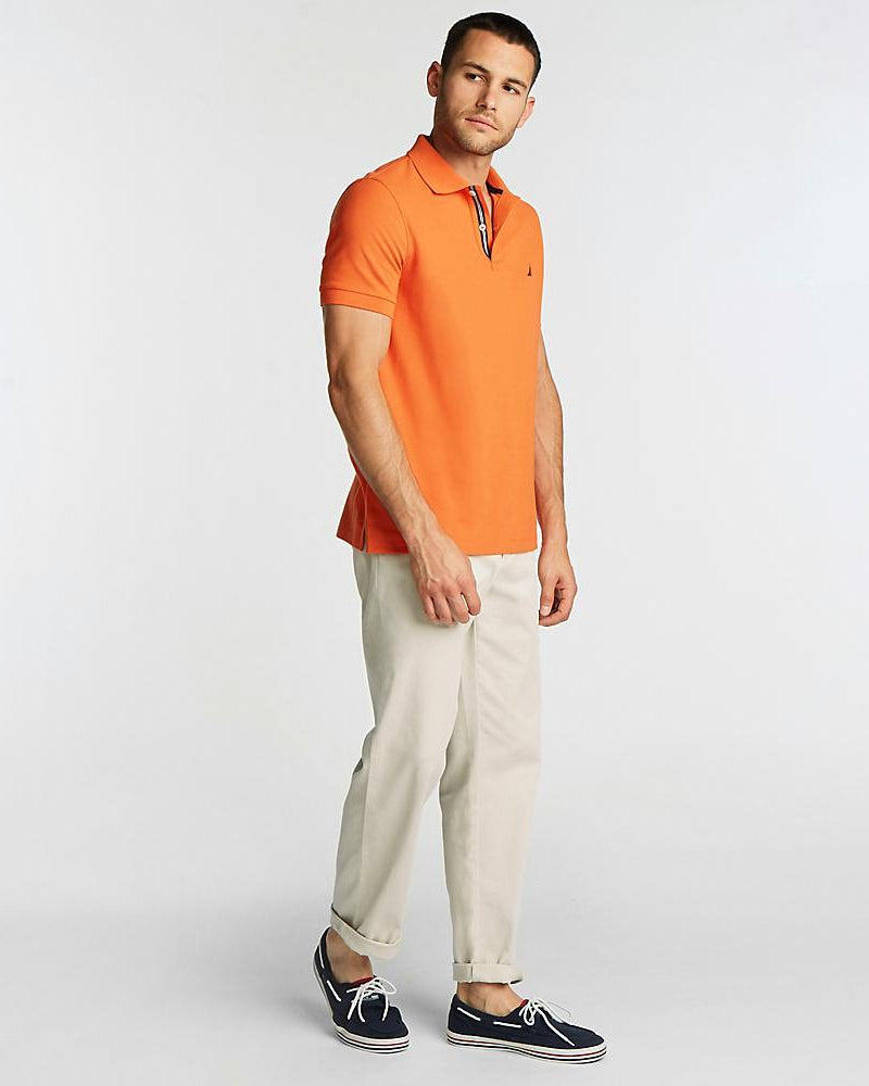 POLO PIQUE SLIM FIT - S / CREMA - POLO DE HOMBRE