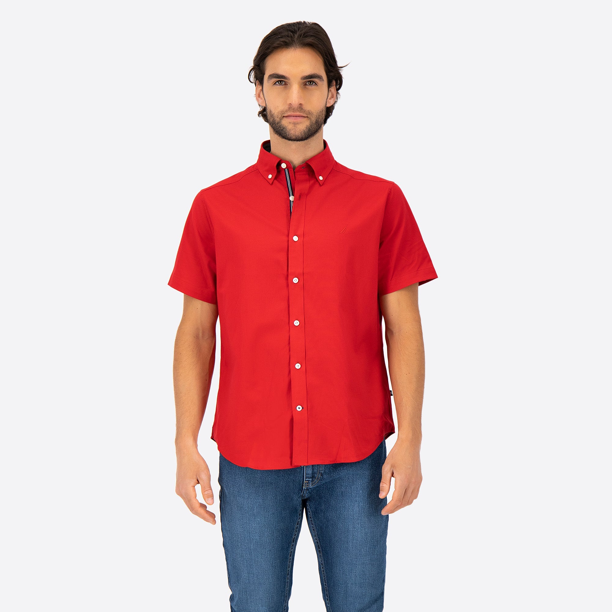  TEOFRA Marca Peru Camiseta para Hombre - Manga Corta Cuello  Redondo, Rojo - : Ropa, Zapatos y Joyería