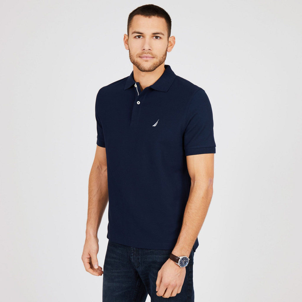 POLO DE HOMBRE CLASSIC FIT - S / AZUL - POLO DE HOMBRE