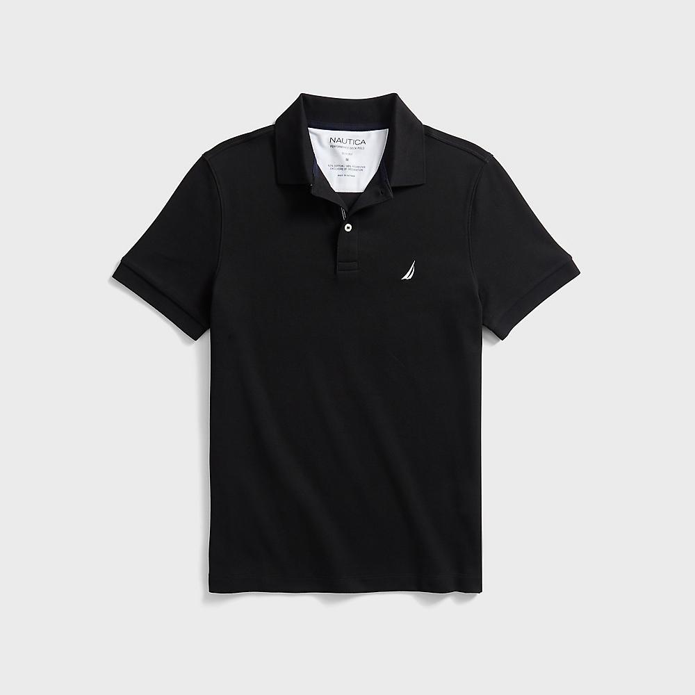 POLO PIQUE SLIM FIT - S / NEGRO - POLO DE HOMBRE