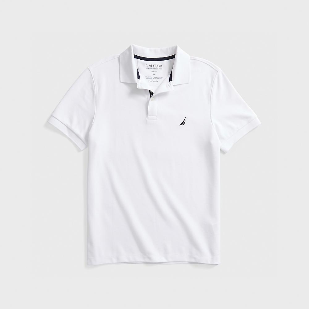 POLO PIQUE SLIM FIT - S / BLANCO - POLO DE HOMBRE