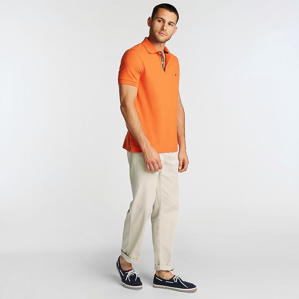 POLO PIQUE SLIM FIT - S / CREMA - POLO DE HOMBRE